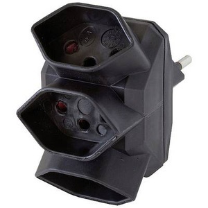 Brennenstuhl, Brennenstuhl Mehrfachstecker 3 ?, Brennenstuhl 1508022102 3fach Steckdosen-Verteiler Schwarz