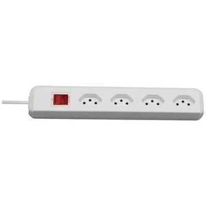 undefined, Brennenstuhl - Steckdosenleiste cleverLINE 4-fach 90° weiss 1,5m H05VV-F 3G1,0, Brennenstuhl 1159462614 Steckdosenleiste mit Schalter Weiß 1 St.