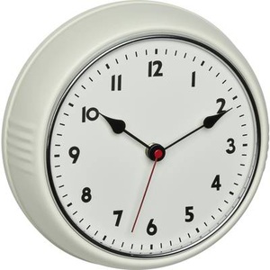 TFA Dostmann, TFA Dostmann 60.3541.09 Funk Wanduhr 240 mm x 68 mm x 240 mm Beige, TFA Dostmann Funk-Wanduhr Retro Beige, Ø 24 cm
