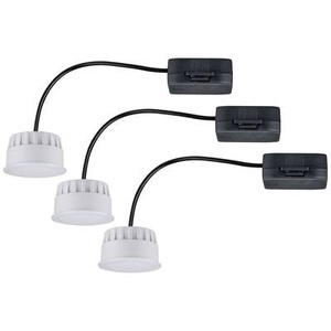 Paulmann, Paulmann 92473 EBL Choose 3er Coin LED-Einbauleuchte 18 W Warmweiß EEK: G (A - G) Satin, Paulmann LED-Bad-Einbauleuchte EEK: G (A - G) LED 18 W Satin