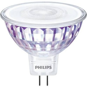 Philips, Philips LEDspot VLE GU5.3 MR16 7.5W 12V 930 60D (MASTER) | Warmweiss - Dimmbar - Ersatz für 50W, Philips 7,5-W-GU5.3-LED-Lampe Master LEDspot Value, MR16, 630 lm, warmweiß (3000 K), 60°, dimmbar