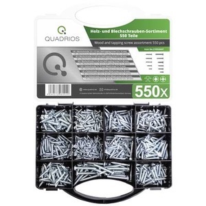 Quadrios, Quadrios 2109SA047 2109SA047 Blechschrauben-Sortiment 550 St., 