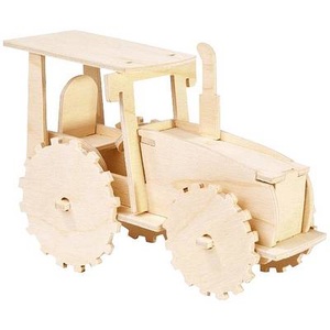 Pebaro, Holzbausatz Traktor, 15,5 x 7 x 11 cm, 