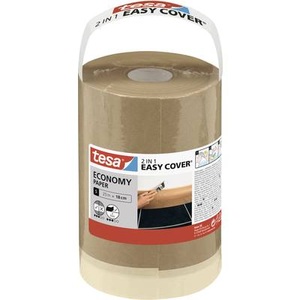 Tesa, tesa Easy Cover Economy 56579-00000-00 Abdeckfolie (L x B) 25 m x 18 cm 1 Set, Tesa Easy Cover Economy Papier mit Abdeckband