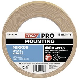 Tesa, tesa Mounting PRO Spiegel 66952-00002-00 Montageband Weiß (L x B) 10 m x 19 mm 1 St., tesa Mounting PRO Spiegel 66952-00002-00 Montageband Weiß (L x B) 10 m x 19 mm 1 St.