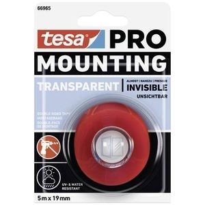 Tesa, tesa Mounting PRO Transparent 66965-00001-00 Montageband Transparent (L x B) 5 m x 19 mm 1 St., tesa Mounting PRO Transparent 66965-00001-00 Montageband Transparent (L x B) 5 m x 19 mm 1 St.