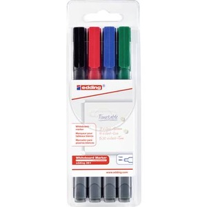 edding, edding Marqueur pour tableau blanc 361 4, Edding 361, Boardmarker, 361-E4, (4er Set)