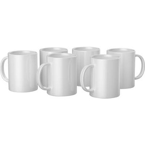Cricut, Cricut Ceramic Mug Blank Tasse Weiß, Cricut Tasse »Infusible Ink / Mug«, (6 tlg.)