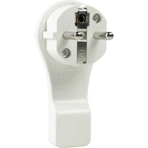 AS Schwabe, AS Schwabe 45030 Schutzkontakt-Flachstecker mit Aussteckhilfe 230 V Weiß IP20, AS Schwabe 45030 Schutzkontakt-Flachstecker Kunststoff mit Aussteckhilfe 230 V Weiß IP20