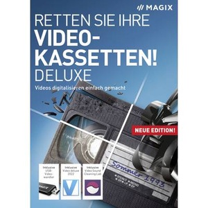 Magix, Magix Retten Sie Ihre Videokassetten! Deluxe 2022 Vollversion, 1 Lizenz Windows Backup-Software, Magix Retten Sie Ihre Videokassetten! Deluxe 2022 Vollversion, 1 Lizenz Windows Backup-Software