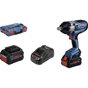 Bosch Professional GAL1880 L-Boxx 06019J8503 Akku-Drehschlagschrauber 18 V 5.5 Ah Li-Ion bürstenlos, inkl. 2. Akku,