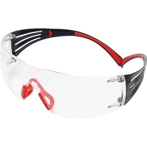 3m, 3M Schutzbrille SECUREFIT 400, 3M SF401SGAF-RED Überbrille mit Antibeschlag-Schutz Rot, Grau EN 166, EN 170, EN 172 DIN 166, DIN 170, DIN 172