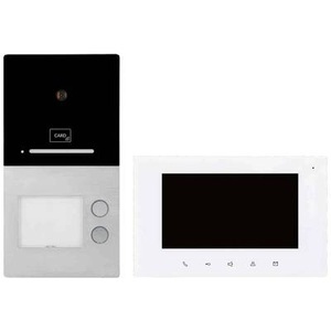 HHG, HHG Villa AP Set 2 RL Video-Türsprechanlage Komplett-Set Aluminium (gebürstet), Weiß, HHG Villa AP Set 2 RL Video-Türsprechanlage Komplett-Set Aluminium (gebürstet), Weiß