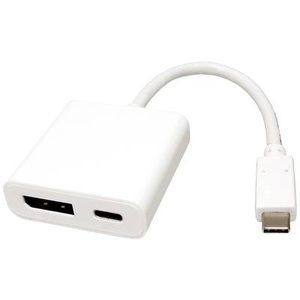ROLINE, Roline USB 2.0 Adapter 12.03.3221 DisplayPort 1.2, ROLINE Display Adapter USB Typ C - DisplayPort v1.2 + PD