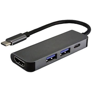 VALUE, Value USB 2.0 Adapter 12.99.1042, VALUE USB Typ C Dockingstation, HDMI 4K, 2x USB Typ A + Typ C PD