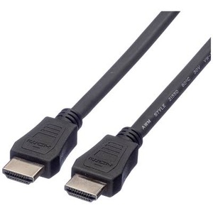 VALUE, Value HDMI Anschlusskabel HDMI-A Stecker 5.00 m Schwarz 11.99.5735 Geschirmt HDMI-Kabel, VALUE HDMI High Speed Kabel mit Ethernet, LSOH, schwarz, 5 m