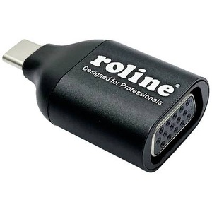 ROLINE, Roline 12.03.3228 USB-C? / VGA Adapter Schwarz, ROLINE Display Adapter USB Typ C - VGA