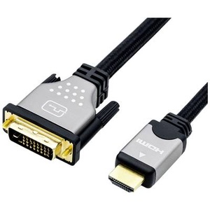 ROLINE, Roline 1450846 - DVI-HDMI-Kabel (Schwarz, silber), ROLINE Monitorkabel DVI - HDMI, ST-ST, dual link, schwarz / silber, 3 m