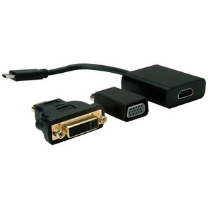 VALUE, Value USB 2.0 Adapter 12.99.3229, VALUE Display Adapter USB Typ C - VGA + HDMI + DVI