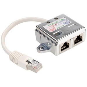 VALUE, Value Netzwerk T-Adapter CAT 5e Weiß, VALUE T-Adapter Kat.5e (Class D), STP