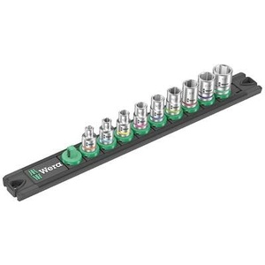 Wera, Wera A Imperial Steckschlüsselsatz zöllig 1/4 9teilig 05005420001, Nuss-Magnetleiste A Imperial 1 Steckschlüsseleinsatz-Satz 1/4