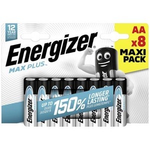 Energizer, Energizer MaxPlus AA 8 Stk. Batterie, Energizer Batterien AA LR6 2550 mAh Alkali 1.5 V 8 8 Stück