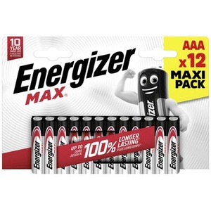 Energizer, Energizer Max Aaa/Lr03 (12Stk.) Batterie, Energizer Max Batterien AAA