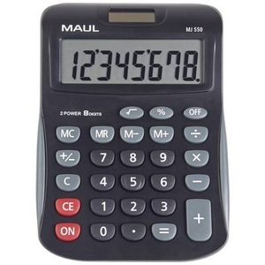 Maul, Maul MJ 550 Tischrechner Schwarz Display (Stellen): 8 batteriebetrieben, solarbetrieben (B x H) 155 mm x 11 mm, Maul MJ 550 Tischrechner Schwarz Display (Stellen): 8 batteriebetrieben, solarbetrieben (B x H) 155 mm x 11 mm