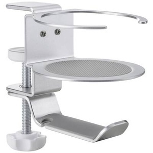 SpeaKa Professional, SpeaKa Professional SP-HCH-150 Kopfhörerhalterung integrierte Kabelführung Silber, SpeaKa Professional SP-HCH-150 Kopfhörerhalterung integrierte Kabelführung, mit Getränkehalter Silber