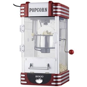 SOGO Human Technology, SOGO Human Technology PAL-SS-11350 Popcorn-Maker Silber-Rot, 