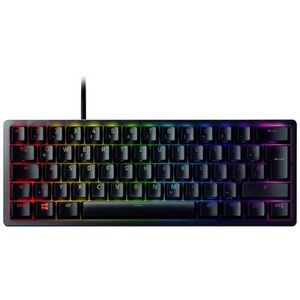 Razer, Razer Huntsman Mini - Gaming-Tastatur / Razer Clicky Optical Switches - GER-Layout, RAZER Huntsman Mini Kabelgebunden Tastatur Deutsch, QWERTZ Schwarz Beleuchtet, Abnehmbares Kabel