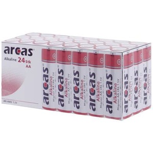 Arcas, Arcas LR6 Mignon (AA)-Batterie Alkali-Mangan 1.5 V 24 St., 