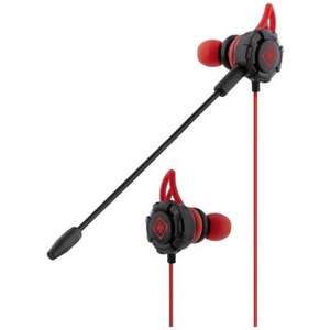 Deltaco Gaming, DELTACO GAMING GAM-076 Gaming In Ear Headset kabelgebunden Stereo Schwarz, Rot Headset, 