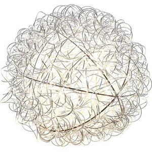 Konstsmide, Konstsmide 3514-303 Kugel EEK F (A - G) Warmweiß LED Silber, LED-Dekoleuchte Drahtball, Ø 25cm, 80 LEDs
