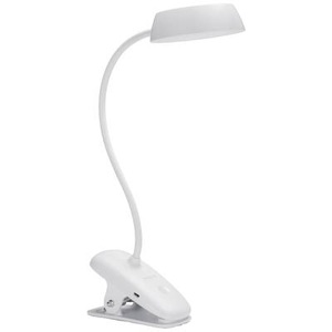 Philips, Philips Donutclip DSK201 PT 8719514396890 USB-Leuchte, LED-Klemmleuchte LED 3 W Weiß, Philips LED Schreibtischleuchte Donutclip 23W, 4000K, USB, weiss