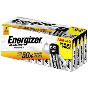 Energizer, Energizer Power Micro (AAA)-Batterie Alkali-Mangan 1.5 V 40 St., 