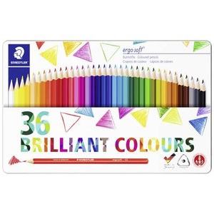 Staedtler, STAEDTLER 157 M36 ergosoft® Buntstifte 36-teilig im Metalletui, Farbstift-Set ergosoft 157