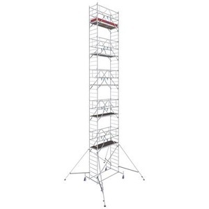 KRAUSE, Krause 771100 FahrGerüst Aluminium Rollgerüst fahrbar Arbeitshöhe (max.): 12.40 m Silber 296.50 kg, 