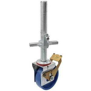 KRAUSE, Krause 914118 Fahrrollen Aluminium Fahrrolle für Arbeitsplattform Silber, 