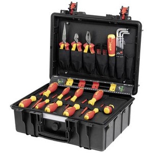 Wiha, Wiha 45257 Elektriker Werkzeugset im Koffer, staubdicht, wasserdicht 39teilig, 