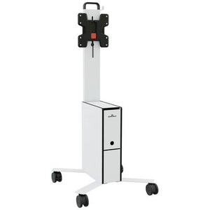 Durable, Durable COWORKSATION® TV-Rollwagen 48,3 cm (19) - 109,2 cm (43) Höhenverstellbar, DURABLE Mobiler TV-Wagen COWORKSTATION®, HxBxT 1292 x 572 x 574 mm, weiß