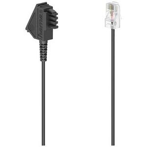 HAMA, Hama DSL Anschlusskabel [1x TAE-F-Stecker - 1x RJ45-Stecker 8p2c] 6 m Schwarz, 