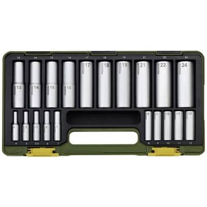 Proxxon, Proxxon Tiefbett-Schlüsselsatz 1/4 & 1/2 Zoll (20-teilig), Proxxon 12,5mm+6,3mm (1/2