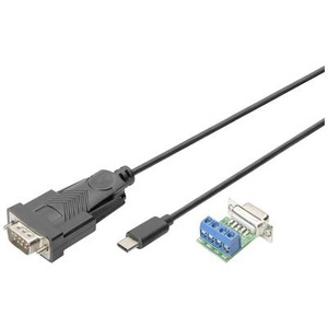 undefined, Digitus USB-C™ Seriell-Adapter, USB-C™ - RS485, Digitus USB 2.0 Adapter [1x USB, USB 2.0 Stecker C, USB-C® Stecker - 1x RS485-Stecker] DA-70168 100 cm