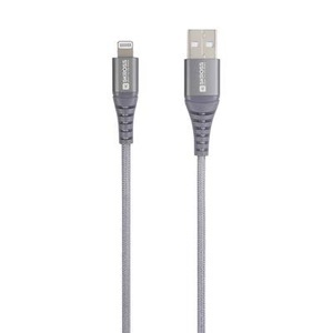 Skross, Skross USB-Kabel USB 2.0 USB-C? Stecker 2.00 m Space Grau Rund, Flexibel, Stoff-Ummantelung SKCA0016C-MFI200CN