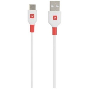 Skross, Skross USB-Kabel USB 2.0 USB-A Stecker 2.00 m Weiß Rund SKCA0003A-C200CN