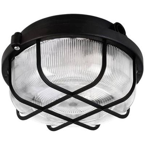 Deko-Light, Feuchtraum-Anbauleuchte Syrma, IP44, rund, schwarz, 