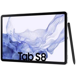 Samsung, Samsung Galaxy Tab S8 WiFi 128 GB Silber Android-Tablet 27.9 cm (11 Zoll) 3.0 GHz, 2.5 GHz, 1.8 GHz Qualcomm® Snapdragon, 