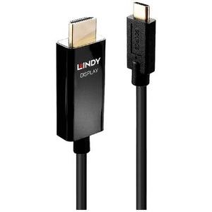 LINDY, Lindy - Videoschnittstellen-Converter - USB-C (M) bis HDMI (M) - 3 m - abgeschirmt - Schwarz, LINDY Anschlusskabel USB-C® Stecker, HDMI-A Stecker 3.00 m Schwarz 43293 4K UHD USB-C®-Displaykabel