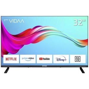 Dyon, Dyon SMART 32 VX LED-TV 80 cm 32 Zoll EEK F (A - G) DVB-T2, DVB-C, DVB-S2, HD ready, Smart TV, WLAN, CI+ Schwarz, Led-tv Unisex Schwarz